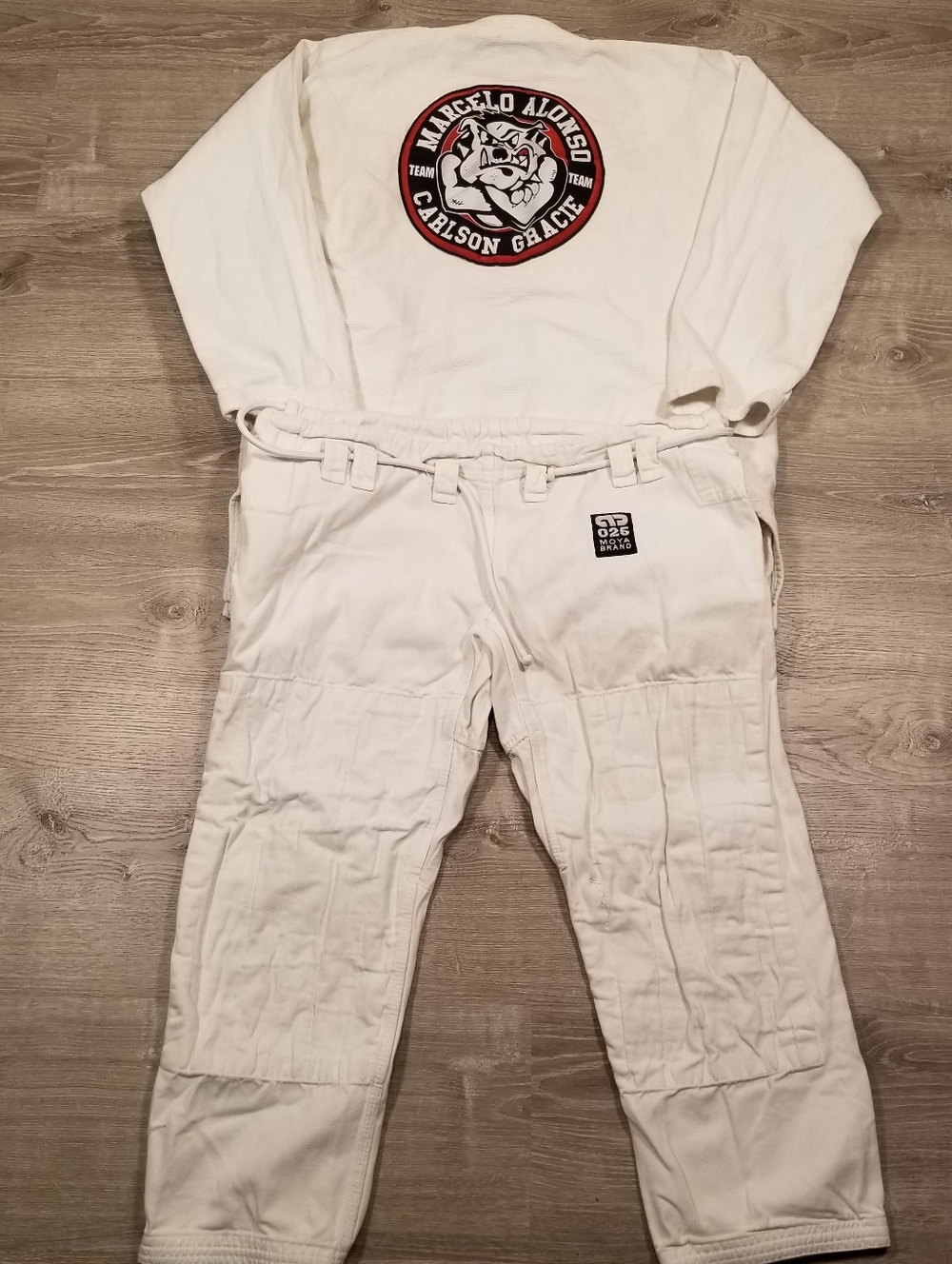 Moya Brand Jiu Jitsu MMA Full Gi Kimono Size A2 Marcelo Alonzo Carlson Gracie